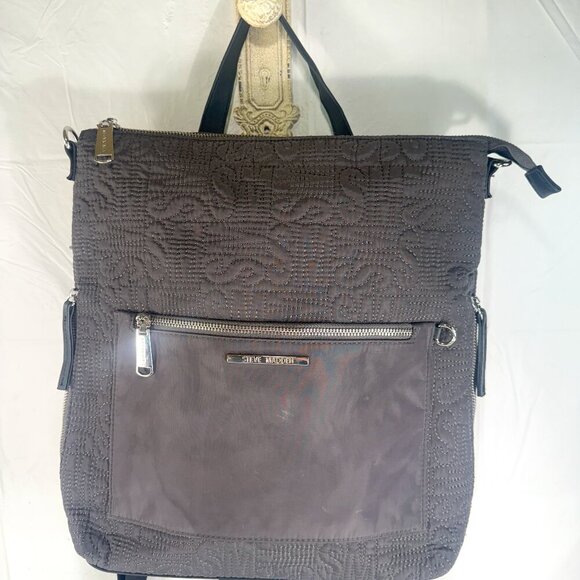 Steve Madden Gray Quilted Backpack - Picture 1 of 13